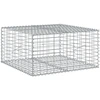 Image de vidaXL Gabion avec couvercle 100x100x50 cm Fer galvanisé