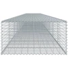 Image de vidaXL Gabion avec couvercle 1100x100x50 cm Fer galvanisé