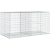 Image de vidaXL Gabion avec couvercle 200x100x100 cm Fer galvanisé
