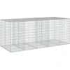 Image de vidaXL Gabion avec couvercle 250x100x100 cm Fer galvanisé