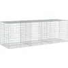 Image de vidaXL Gabion avec couvercle 300x100x100 cm Fer galvanisé