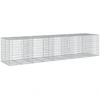 Image de vidaXL Gabion avec couvercle 450x100x100 cm Fer galvanisé