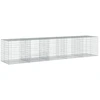 Image de vidaXL Gabion avec couvercle 500x100x100 cm Fer galvanisé