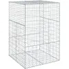 Image de vidaXL Gabion avec couvercle 100x100x150 cm Fer galvanisé