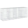 Image de vidaXL Gabion avec couvercle 400x100x150 cm Fer galvanisé