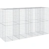Image de vidaXL Gabion avec couvercle 350x100x200 cm Fer galvanisé
