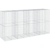 Image de vidaXL Gabion avec couvercle 400x100x200 cm Fer galvanisé