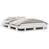 Image de vidaXL Lit en pin massif sans matelas blanc 140x200 cm