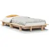 Image de vidaXL Lit en bois massif sans matelas 90x190 cm pin