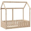 Image de vidaXL Lit d'enfant Lit de maison 70x140 cm pin massif