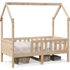 Image de vidaXL Lit d'enfant Lit de maison 70x140 cm pin massif