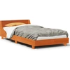 Image de vidaXL Lit en bois massif sans matelas pin brun cireux 75x190 cm