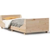 Image de vidaXL Lit en bois massif sans matelas 90x200 pin
