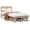 Image de vidaXL Lit en bois massif sans matelas 75x190 cm pin