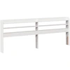 Image de vidaXL Tête de lit avec étagères Blanc 180 cm Pin massif