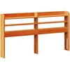 Image de vidaXL Tête de lit avec étagères Marron cire 135 cm Pin massif