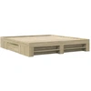 Image de vidaXL Cadre de lit sans matelas Chêne Sonoma 180x200 cm Bois composite
