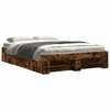 Image de vidaXL Cadre de lit sans matelas chêne fumé 120x200 cm bois composite