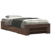 Image de vidaXL Cadre de lit sans matelas Chêne brun 90x200 cm Bois composite