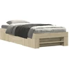 Image de vidaXL Cadre de lit sans matelas Chêne Sonoma 90x190 cm Bois composite