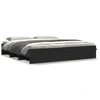 Image de vidaXL Cadre de lit sans matelas noir 180x200 cm bois composite