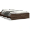 Image de vidaXL Cadre de lit sans matelas Chêne brun 140x200 cm Bois composite