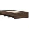 Image de vidaXL Cadre de lit sans matelas Chêne brun 100x200 cm Bois composite