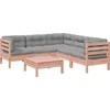 Image de vidaXL Ensemble de 6 canapés de jardin avec coussins en bois massif de douglas