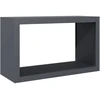 Image de vidaXL Étagère à bois de chauffage anthracite 100x40x60 cm Acier