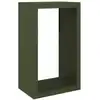 Image de vidaXL Étagère à bois de chauffage Vert 60x40x100 cm Acier