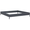 Image de vidaXL Lit surélevé Anthracite 100x100x18,5 cm Acier