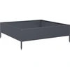 Image de vidaXL Lit surélevé Anthracite 100x100x33,5 cm Acier