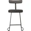Image de vidaXL Tabouret de bar 2 pcs. noir 49x43x79 cm Mango massif
