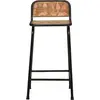 Image de vidaXL Tabouret de bar 4 pcs. 46x35,5x80 cm Vieux bois massif
