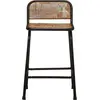 Image de vidaXL Tabouret de bar 4 pcs. 46x35,5x70 cm Vieux bois massif