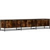 Image de vidaXL Armoire TV chêne fumé 210x35x41 cm Bois composite