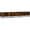 Image de vidaXL Armoire TV chêne fumé 240x35x41 cm Bois composite