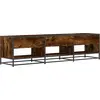 Image de vidaXL Armoire TV chêne fumé 180x40x46 cm Bois composite