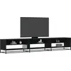 Image de vidaXL Armoire TV noire 270x40x46 cm Bois composite