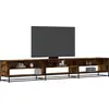 Image de vidaXL Armoire TV chêne fumé 270x40x46 cm Bois composite