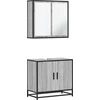 Image de vidaXL Ensemble de meubles de salle de bain 2 pièces Gris Sonoma Bois composite