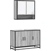 Image de vidaXL Ensemble de meubles de salle de bain 2 pièces Gris Sonoma Bois composite