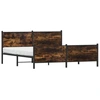 Image de vidaXL Lit métallique sans matelas chêne fumé 200x200 cm