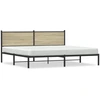 Image de vidaXL Lit métallique sans matelas Chêne Sonoma 200x200 cm