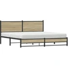 Image de vidaXL Lit métallique sans matelas Chêne Sonoma 183x213 cm
