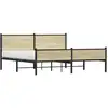 Image de vidaXL Lit métallique sans matelas Chêne Sonoma 160x200 cm