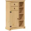 Image de vidaXL Armoire de salle de bain Corona 70x33x110 cm Pin massif