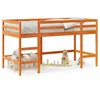 Image de vidaXL Lit surélevé d'enfant avec échelle brun cireux 90x190cm pin massif