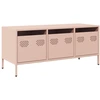 Image de vidaXL Armoire TV rose 101,5x39x43,5 cm Acier laminé à froid