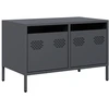 Image de vidaXL Armoire TV anthracite 68x39x43,5 cm Acier laminé à froid